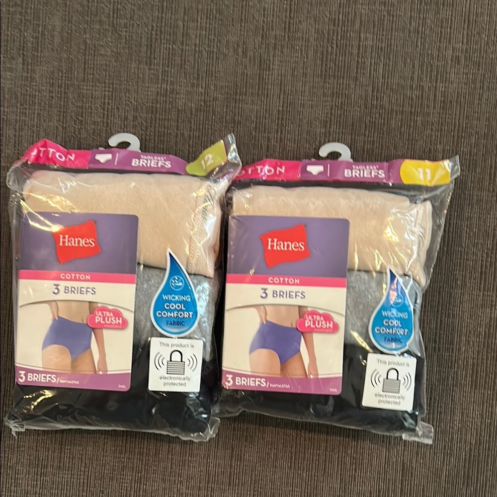 HANES Cotton Briefs 3pack Womens Plus Size 4X or 5X NEW